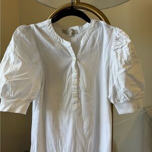 LOFT Cream Knit Blouse